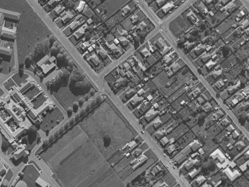 46 Sylvan Street from the air, 1970-1974