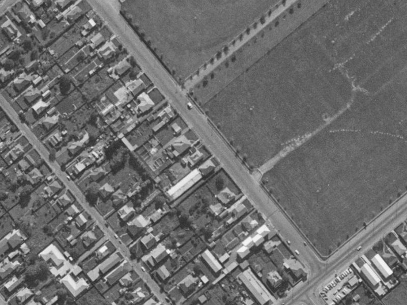21 Wrights Road from the air, 1970-1974
