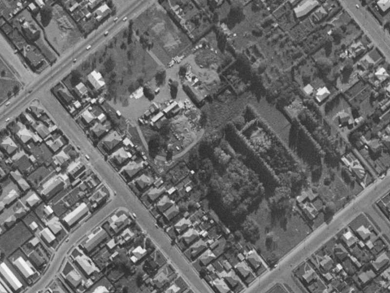 6 Granton Lane from the air, 1970-1974