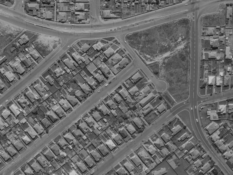 56 Redruth Avenue from the air, 1970-1974