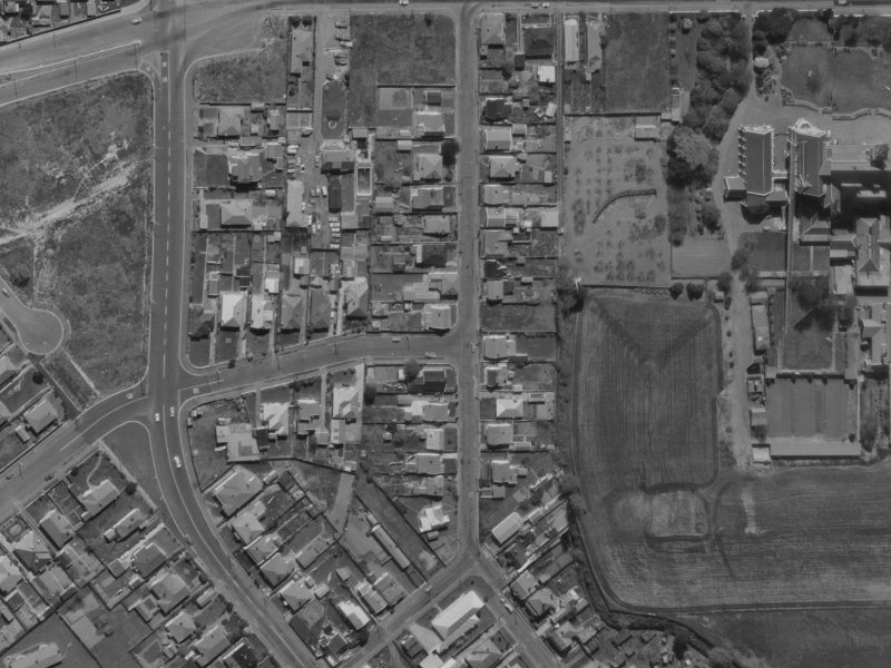 21 Scott Street from the air, 1970-1974