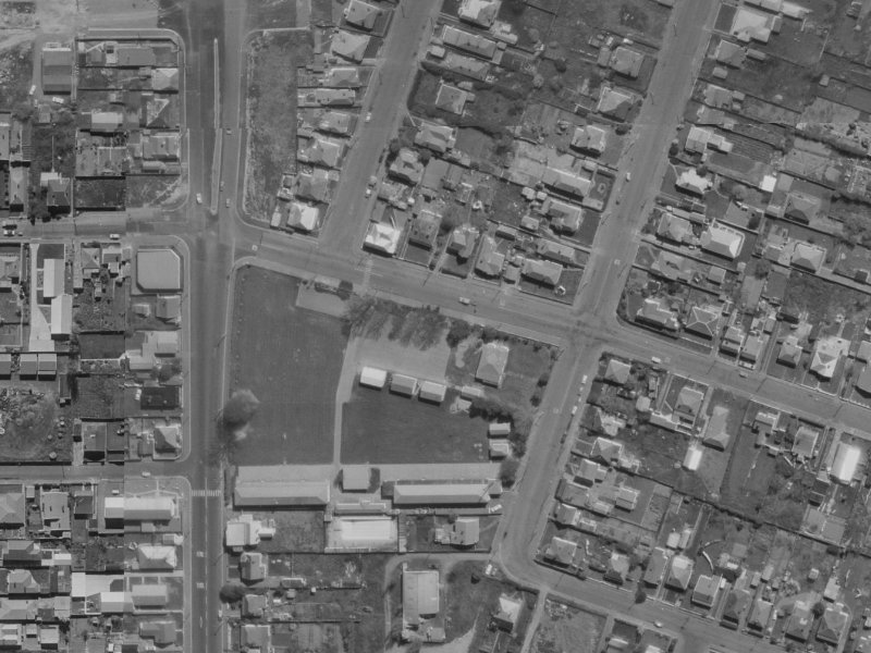 Waltham Road from the air, 1970-1974