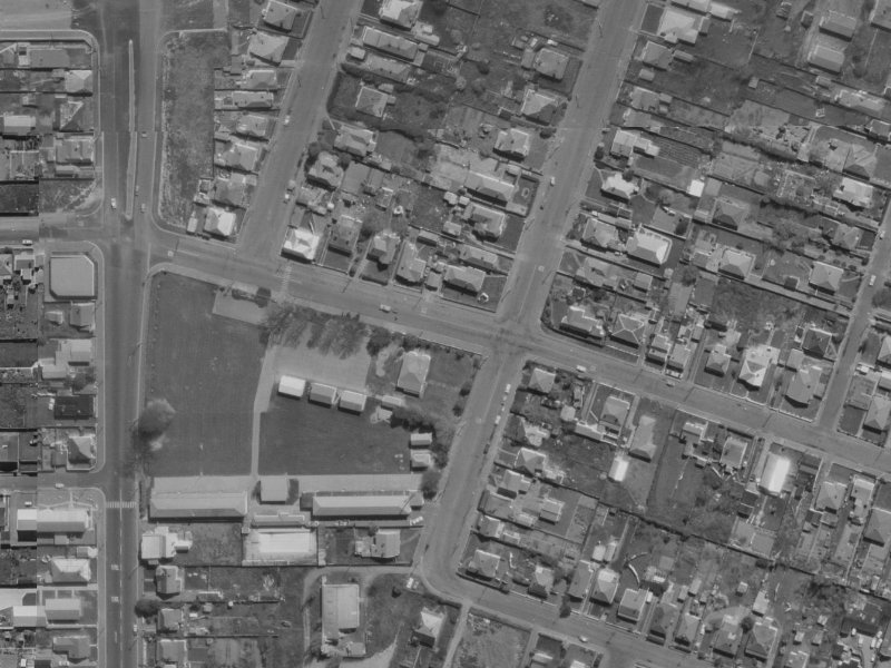 159 Hastings Street East from the air, 1970-1974
