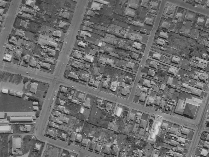 183 Hastings Street East from the air, 1970-1974
