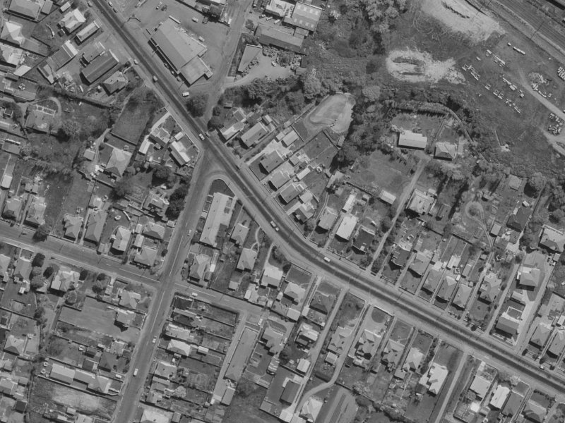 33 Opawa Road from the air, 1970-1974
