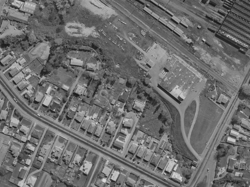 499 Brougham Street from the air, 1970-1974