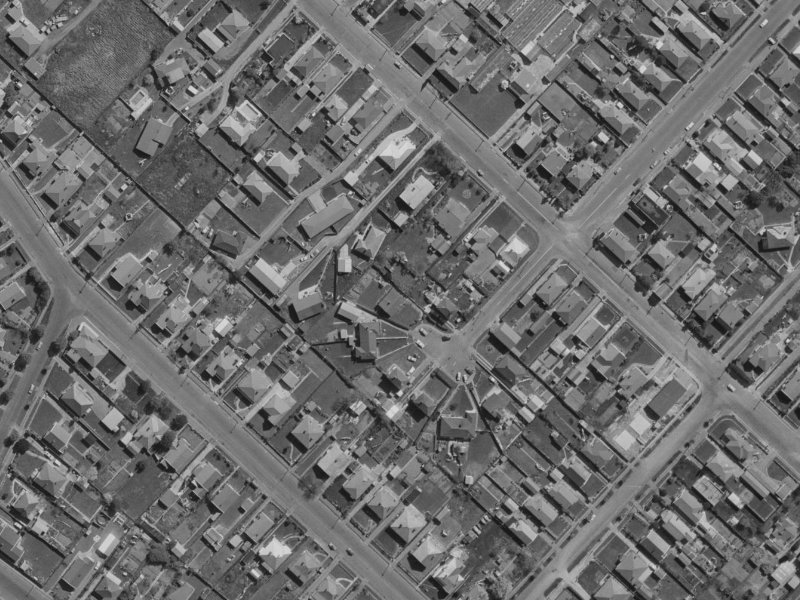 4 Finlay Place from the air, 1970-1974