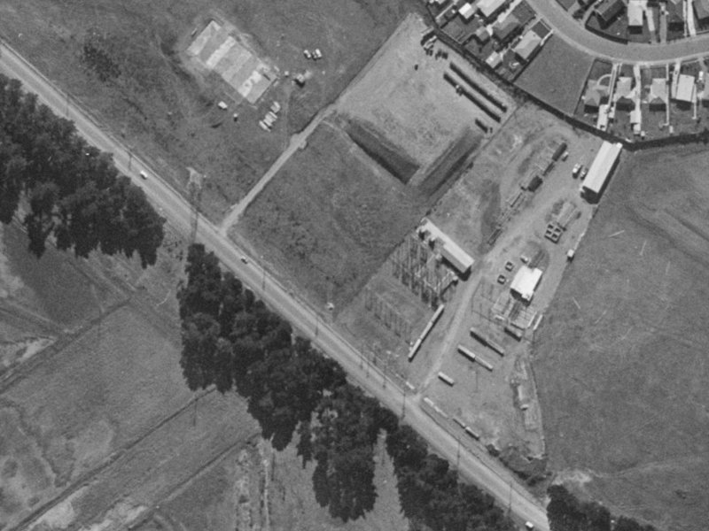 732 Halswell Junction Road from the air, 1970-1974
