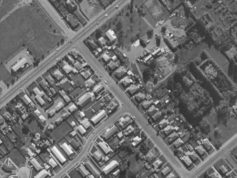 28 Nairn Street from the air, 1970-1974