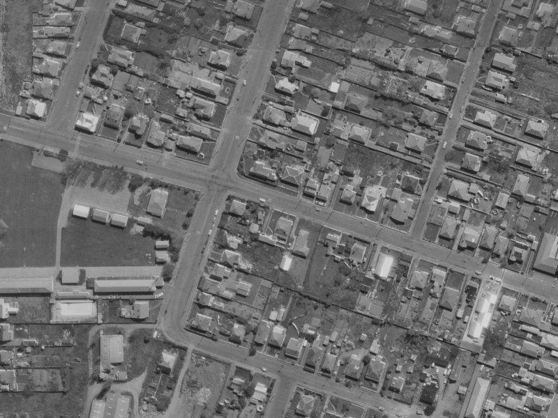 176 Hastings St East from the air, 1970-1974