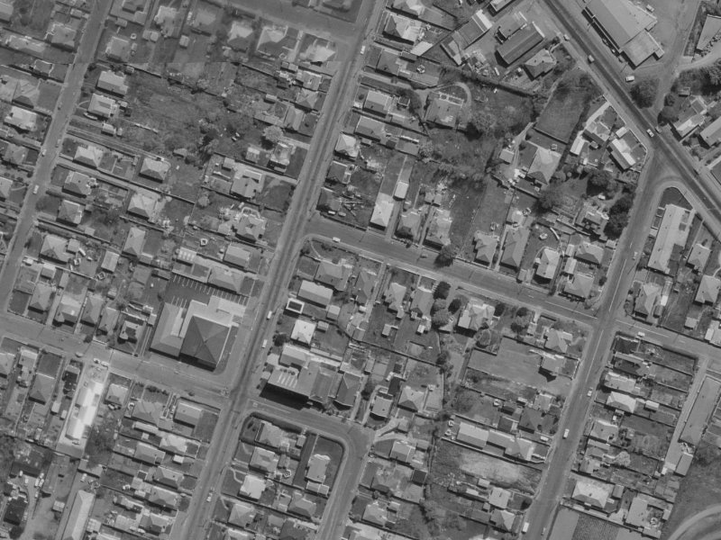 8A Hornbrook Street from the air, 1970-1974