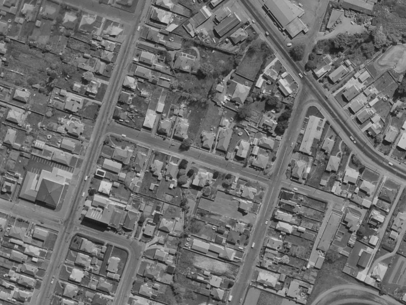 Hornbrook Street from the air, 1970-1974