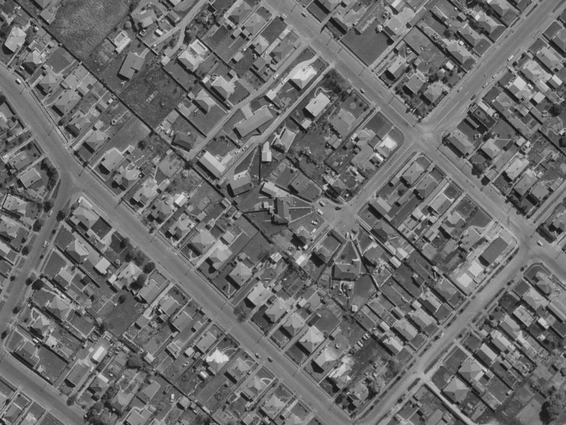 6 Finlay Place from the air, 1970-1974