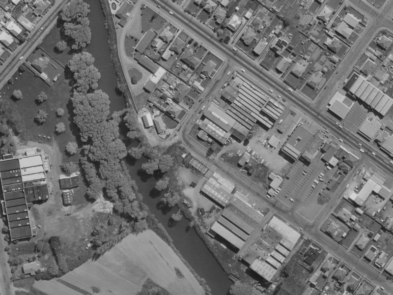 580B Ferry Road from the air, 1970-1974
