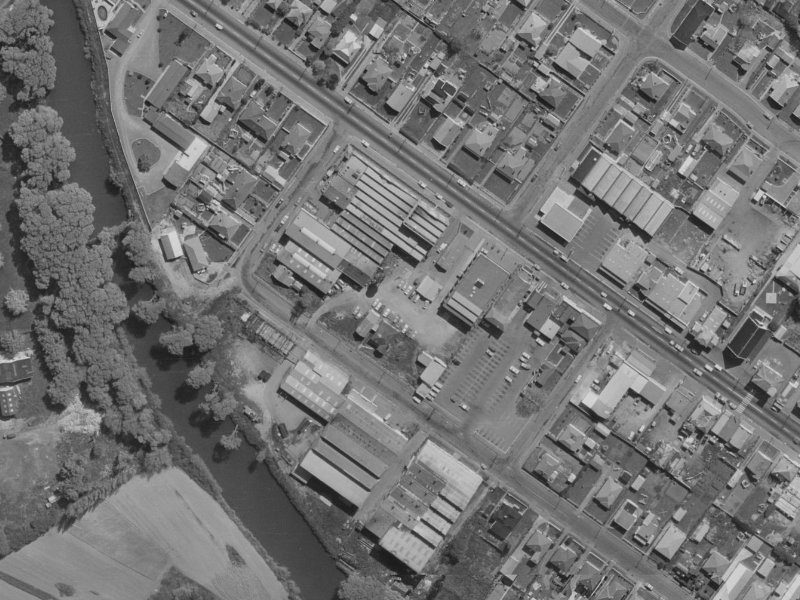 592 Ferry Road from the air, 1970-1974
