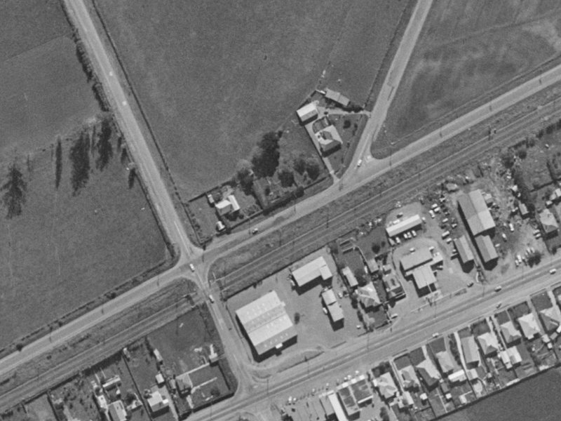 2 Barters Road from the air, 1970-1974
