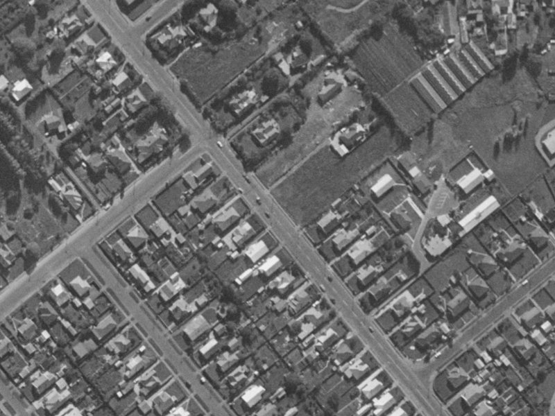 463A Barrington Street from the air, 1970-1974