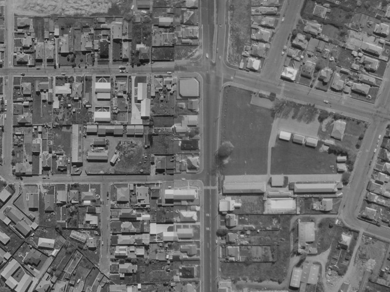 115 Waltham Road from the air, 1970-1974