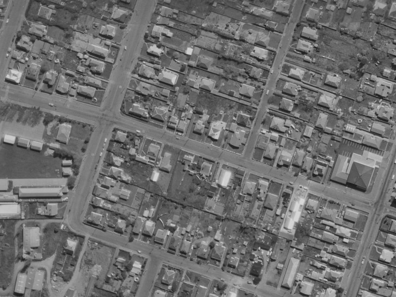 184 Hastings Street from the air, 1970-1974