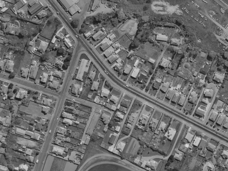 38 Opawa Road from the air, 1970-1974
