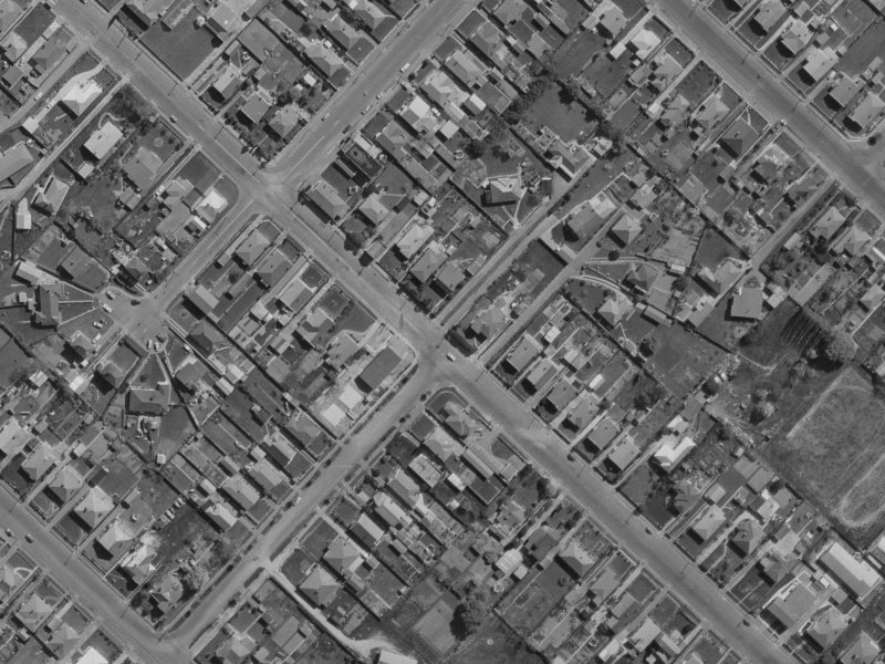 125A MacKenzie Avenue from the air, 1970-1974