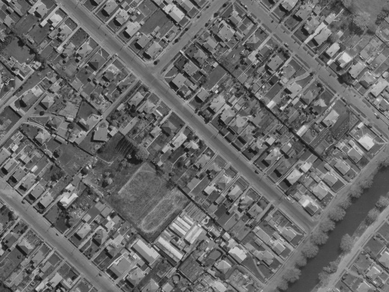 98 Wildberry Street from the air, 1970-1974
