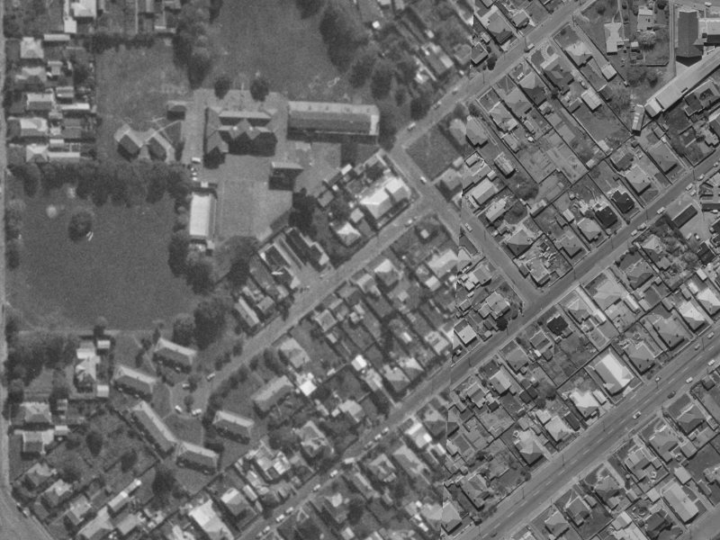 9 Willard Street from the air, 1970-1974