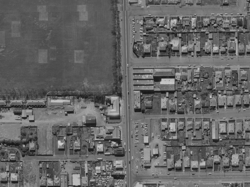 305 Colombo Street from the air, 1970-1974
