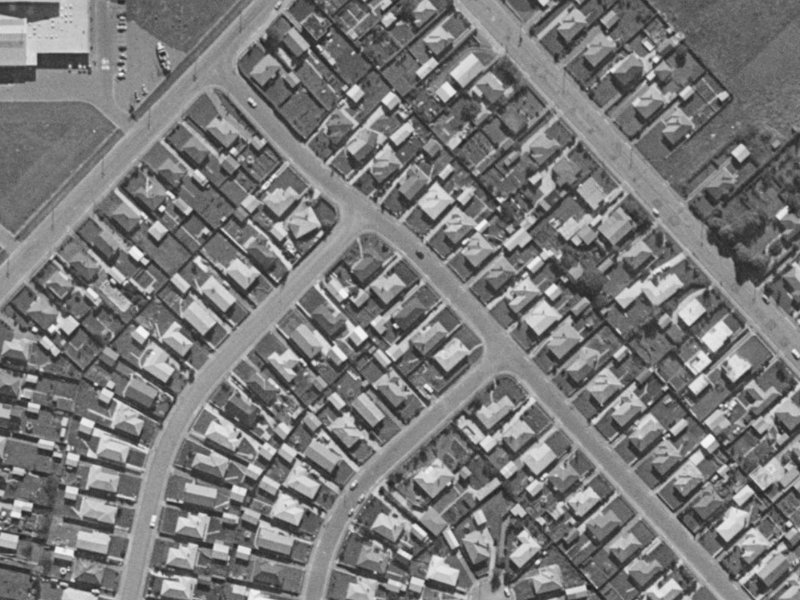 101 Blankney Street from the air, 1970-1974