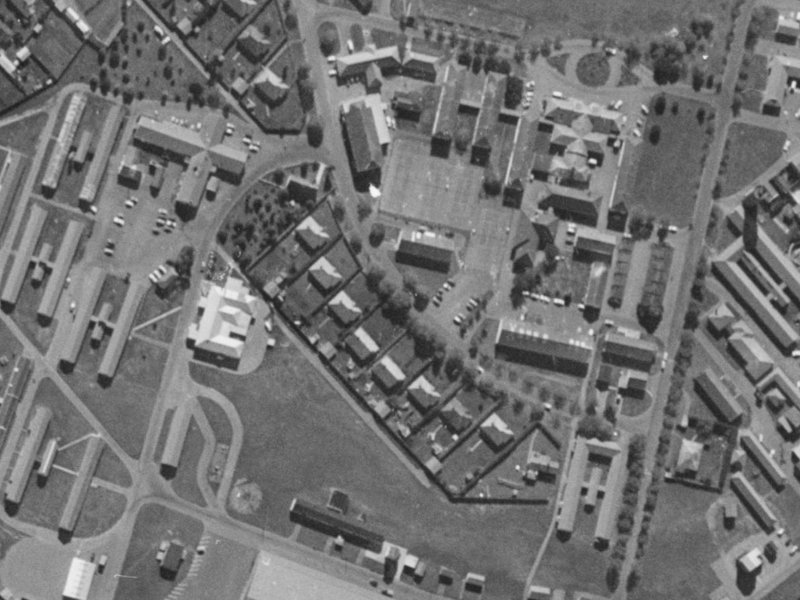 28 Caudron Road from the air, 1970-1974