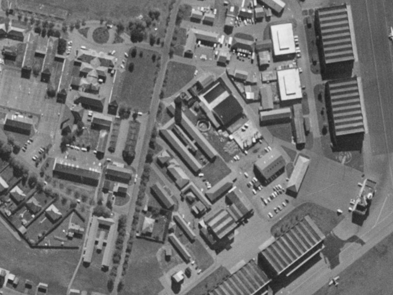 42 Mustang Avenue from the air, 1970-1974