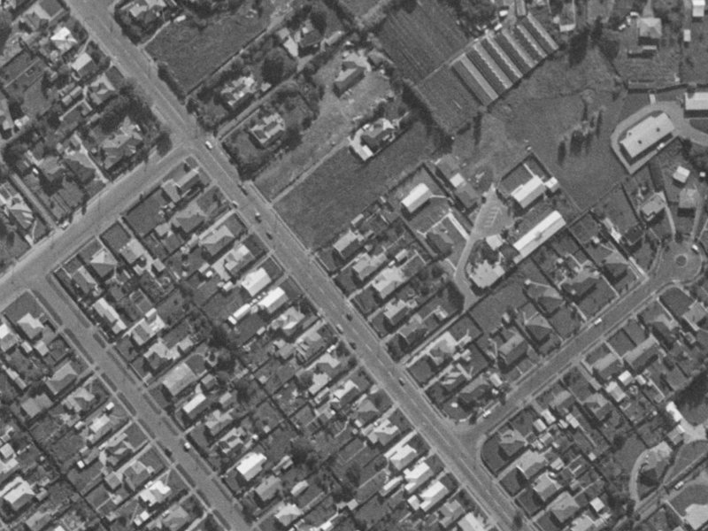 446 Barrington Street from the air, 1970-1974
