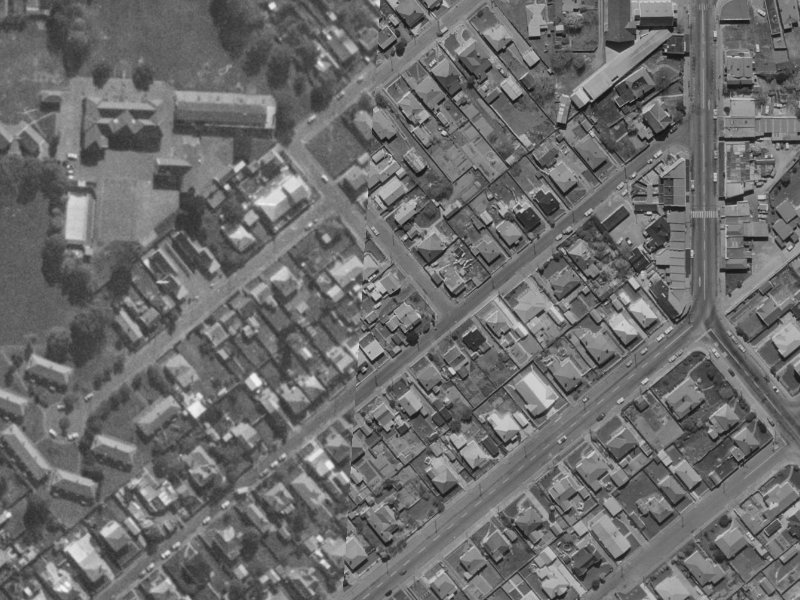 7 Somerset Crescent from the air, 1970-1974