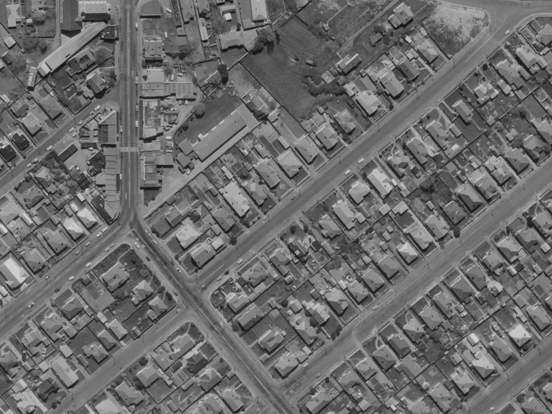 17 Bolton Avenue from the air, 1970-1974