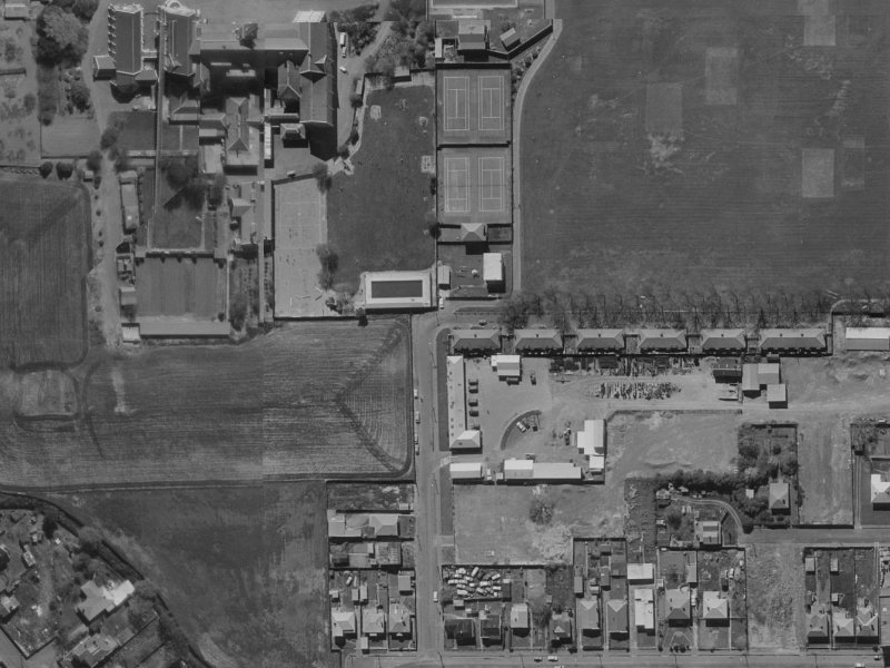 17A Johnson Street from the air, 1970-1974