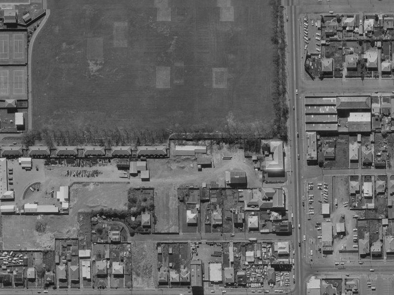 271 Milton Street from the air, 1970-1974