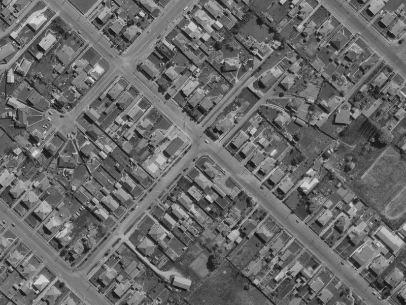 125B MacKenzie Avenue from the air, 1970-1974