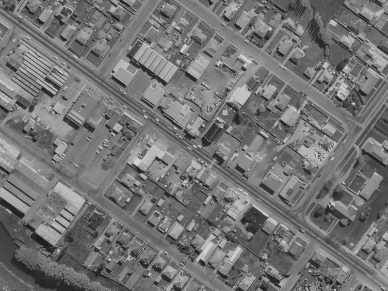 691 Ferry Road from the air, 1970-1974