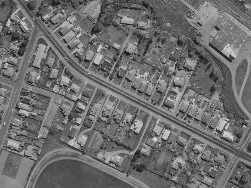 45 Opawa Road from the air, 1970-1974