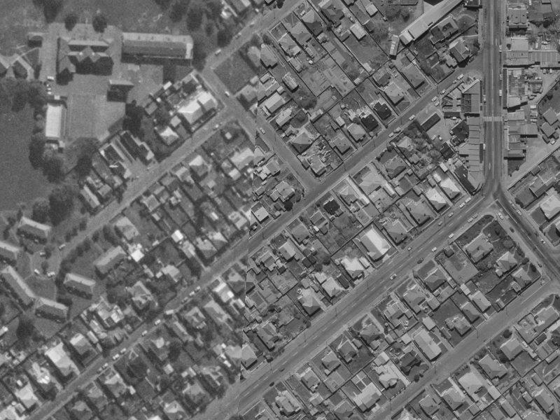 43 Rosewarne Street from the air, 1970-1974