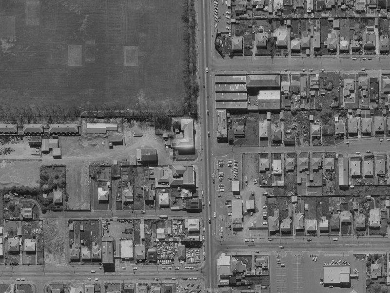 2/303 Colombo Street from the air, 1970-1974