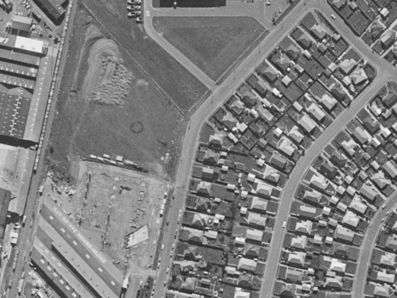 31 Branston Street from the air, 1970-1974