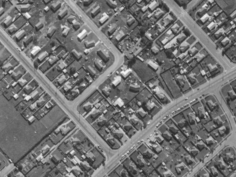 117 Oakhampton Street from the air, 1970-1974