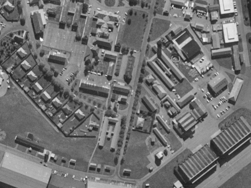 10 Mustang Avenue from the air, 1970-1974