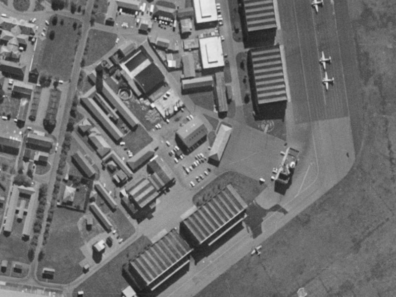 49 Corsair Drive from the air, 1970-1974
