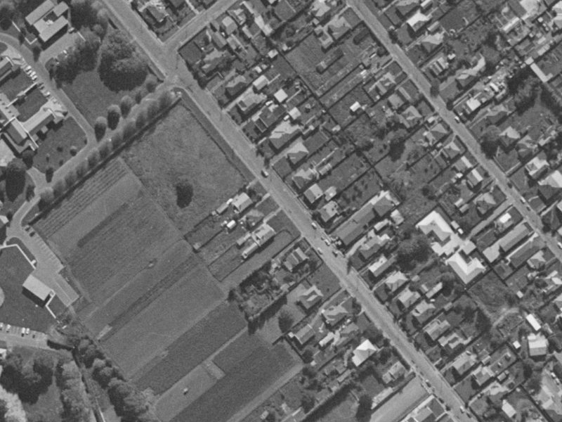 34 Sylvan Street from the air, 1970-1974