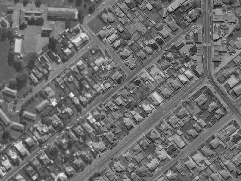 42 Rosewarne Street from the air, 1970-1974