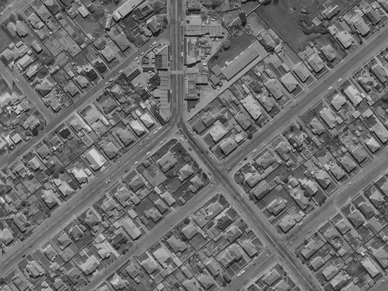 282 Selwyn Street from the air, 1970-1974