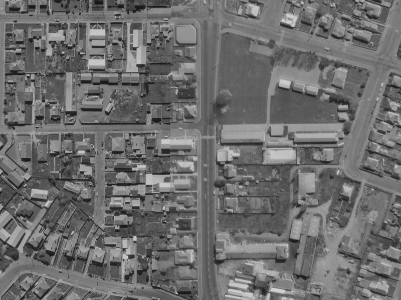 112 Waltham Road from the air, 1970-1974