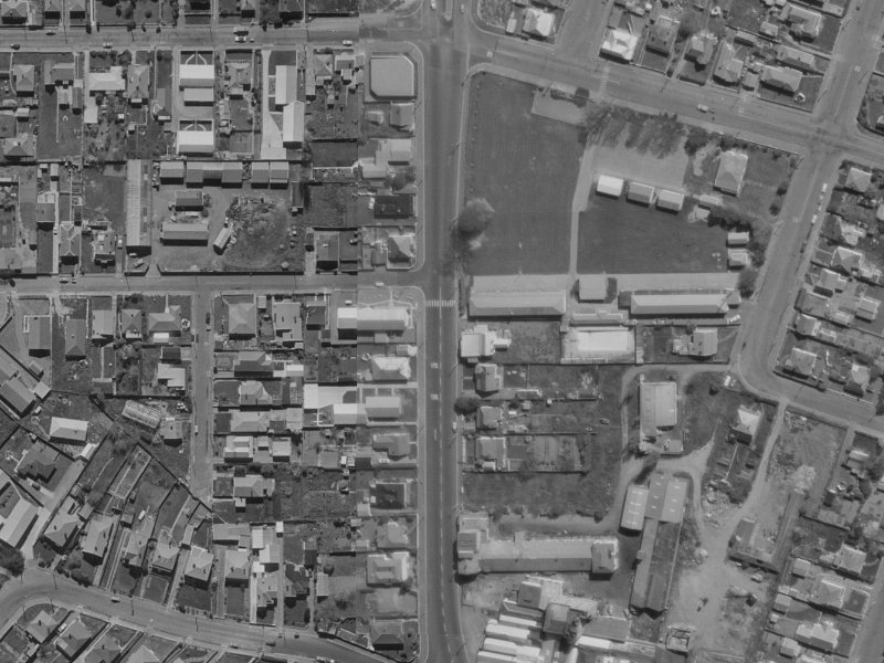 116 Waltham Road from the air, 1970-1974